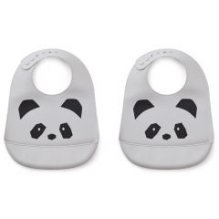 Lot de 2 bavoirs en silicone Tilda