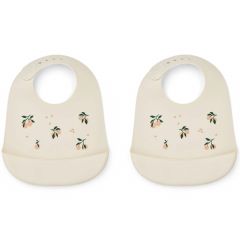 Lot de 2 bavoirs en silicone Tilda