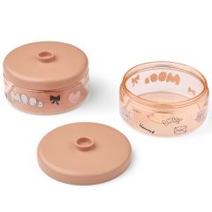 Lot de 2 boîtes à goûter empilables Dominique - 500 ml