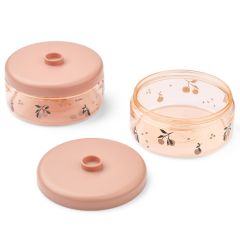Lot de 2 boîtes à goûter empilables Dominique - 500 ml