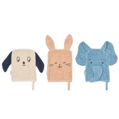 Lot de 3 gants de toilette Sylvestre