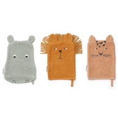 Lot de 3 gants de toilette Sylvestre