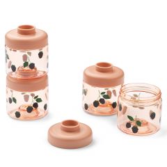 Lot de 4 boites à goûter empilable Dominique