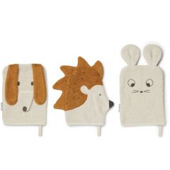 Lot de 3 gants de toilette Sylvestre