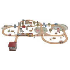 Coffret circuit de train en bois XL FSC