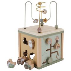 Cube d'activités en bois