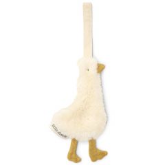 Doudou attache-sucette oie