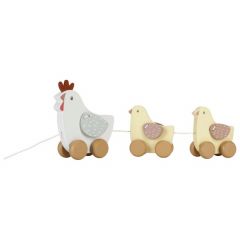 Jouet à tirer poulets - Little Farm