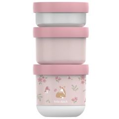 Lot de 3 boîtes à goûter empilables