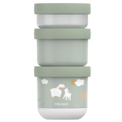 Lot de 3 boîtes à goûter empilables