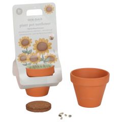 Pot de fleurs tournesol