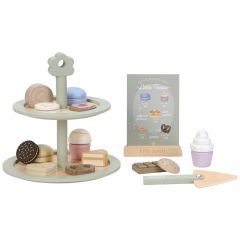 Présentoir à gâteaux avec pâtisseries en bois FSC