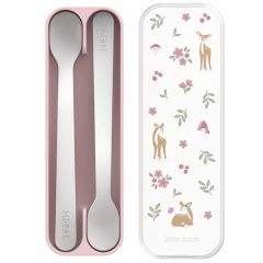 Set de 2 cuillères avec boîte de transport