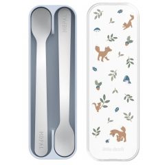 Set de 2 cuillères avec boîte de transport