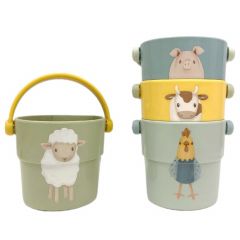 Set de 4 seaux de bain