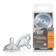 Lot de 2 tétines Easi Vent - débit rapide (6m+)