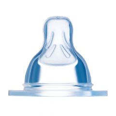 Lot de 2 tétines silicone - débit 2