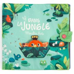 Grand livre d'activités en tissu - Dans La Jungle