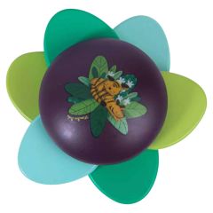 Hochet bois feuilles et grelot - Dans La Jungle