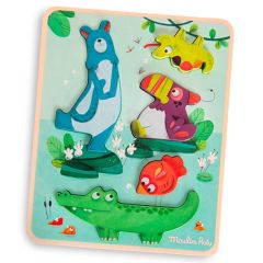 Puzzle sensoriel - Dans La Jungle