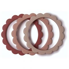 Bracelet de dentition Fleur - 3 pièces