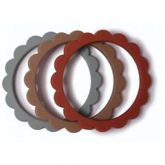Bracelet de dentition Fleur - 3 pièces