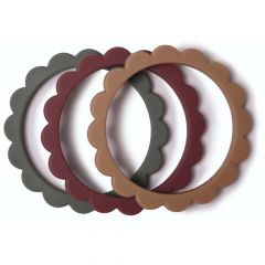 Bracelet de dentition Fleur - 3 pièces