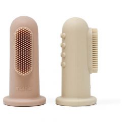 Brosse à dents de doigt - 2 pièces