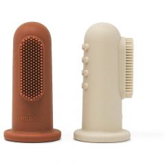 Brosse à dents de doigt - 2 pièces