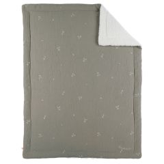 Couverture 75x100cm mousseline & sherpa - Fluffy, Orso & Lily