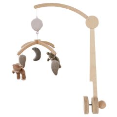 Mobile musical avec bras en bois - Orso & Fluffy