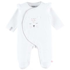 Pyjama velours Kendi ecru (12m) - Babou & Kendi