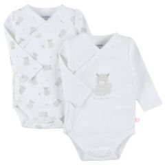 Set de 2 bodies croisés (3m) - Fluffy, Orso & Lily