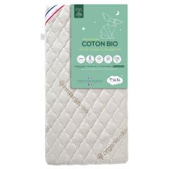 Matelas bébé Coton Bio 70 x 140cm - Roulé
