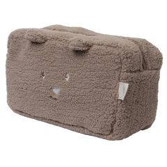 Trousse de toilette en tissu teddy