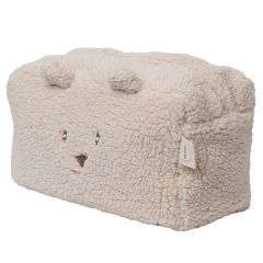 Trousse de toilette en tissu teddy