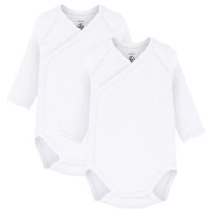 Body croisé manches longues 0m 2 pcs