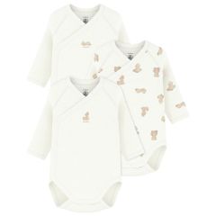 Body croisé manches longues Ours 6m 3 pcs