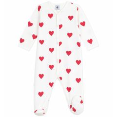 Pyjama en polaire brossée Cœurs 1m