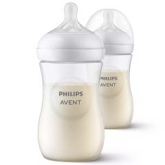 Lot de 2 biberons Avent Natural Response 3.0 2x260 ml