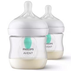 Lot de 2 biberons Natural Response avec valve Airfree 125 ml