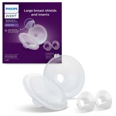 Lot de 2 téterelle et 2 embouts grande taille SCF552/11