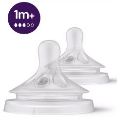 Lot de 2 tétines Natural 3.0 1m - T3