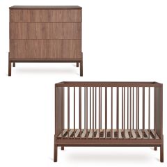 Chambre bébé Ashi : lit 60 x 120 cm + commode