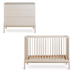 Chambre bébé Ashi : lit 60 x 120 cm + commode