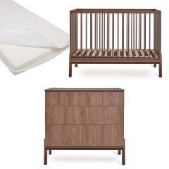 Chambre bébé Ashi : lit 60 x 120 cm + matelas + commode