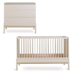 Chambre bébé Ashi : lit 70 x 140 cm + commode