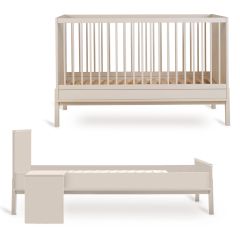 Chambre bébé Ashi : lit 70 x 140 cm + kit Junior