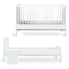 Chambre bébé Ashi : lit 70 x 140 cm + kit Junior