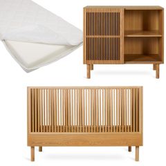 Chambre bébé Hai No Ki : lit 70 x 140 cm + matelas + commode